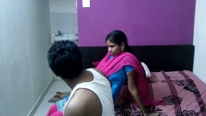 Indian couple's private hotel video with steamy action