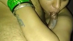 Stunning wife enjoys giving oral pleasure