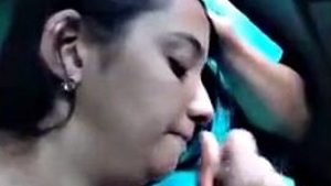 Two beautiful women from India showcase their superb oral skills on a car