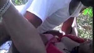 Elder man engages in outdoor intercourse with prostitute