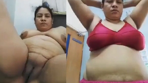Voluptuous Indian woman with large figure