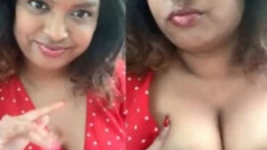 Big boobs babe shows off in a car