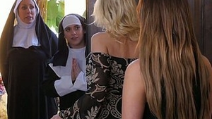 Immoral nuns engage in lesbian sex with Ziggy Toast, a decadent dominant woman