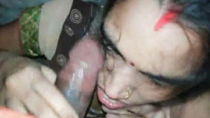 Indian neighbor Bhabi gives a hot blowjob to her lover