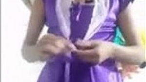 Watch a village girl flaunt her body in a homemade video