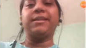Indian wife reveals her breasts during a video chat