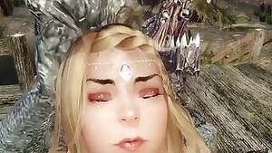 Sexy priestess captured, dominated, and gangbanged by monsters Skyrim 3d hentai