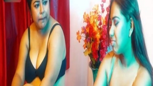 Paid lesbians get naughty in a steamy massage