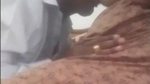 Wife's big boobs get a special attention from her husband