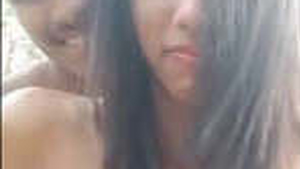 Outdoor fun with young lovers in naughty adventure