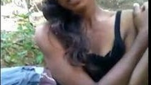 Desi couple's outdoor adventure in the village