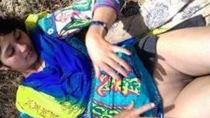 Outdoor nude images of a Kashmiri girl in a selection video