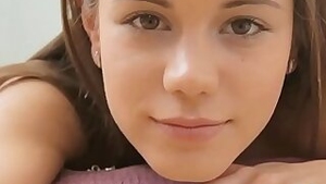 Elegant legal age teenager in a softcore play