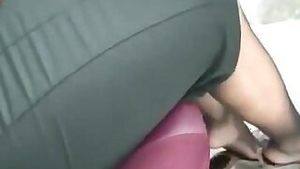 Sexy Feet in Black Nylons