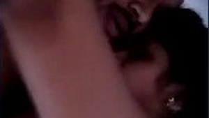 Indian wife Sabira rides vigorously on top of dark-skinned partner