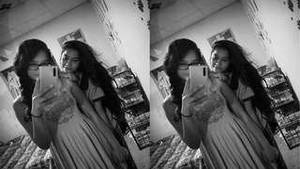 Tamil girl flaunts her body in solo video