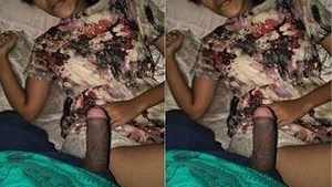 Enjoy the beauty of a Lankan girl as she gives a sensual blowjob