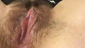 Rub my hairy clit and get my fingers wet