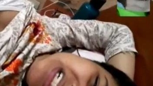 Desi GF's online sex session