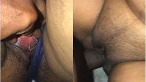 Tamil couple's steamy bathing and sex session