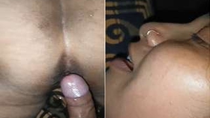 Anal sex with a beautiful wife who loves it rough