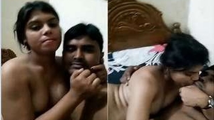Lusty couple indulges in steamy romance and sex