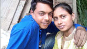 Sensual lovemaking of an Indian husband and wife