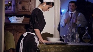 Jessyka Swan gives a blowjob to a detective and gets analized by goddesses
