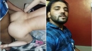 Busty desi girl gets doggy style pounded