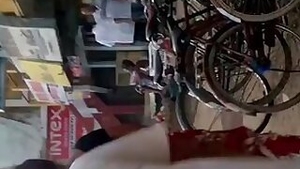 Indian beautiful bbw aunty walking