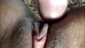 Desi indian girl sucking and fucking her tight pussy
