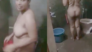 Brother-in-law secretly films sister-in-law while she bathes