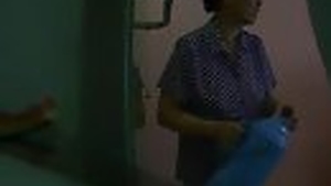 Hotel maid's flashing caught on camera