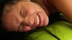 Virgin girl strips and masturbates