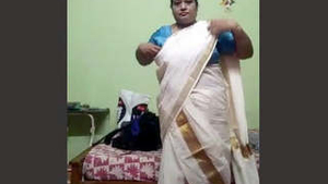 Indian aunt's seductive attire