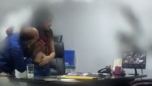 Office sex scandal in India caught on camera