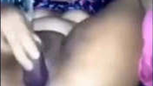 Horny Indian girl pleasures herself in solo video