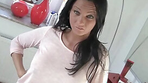 son cums on mom