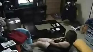 Hidden cam caught my mom masturbating watching a porno