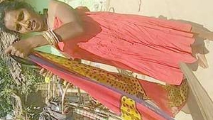 Indian sister bathes and reveals her intimate area in the middle of the night from a rural community