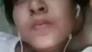 Beautiful Girl Showing On Video Call