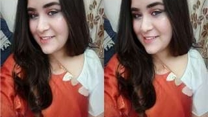 Adorable Indian girl flaunts her breasts and intimate area