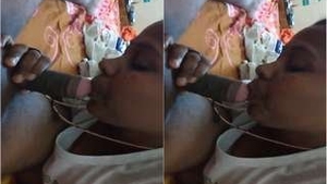 A cute Indian girl gives a blowjob in this steamy video