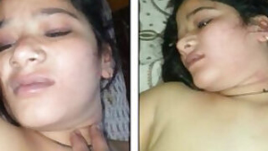 Amateur Indian guy films how he fucks XXX cunny during chudai with GF