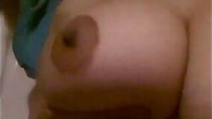 Bihari Girl Doing Her Own Boobs Massage