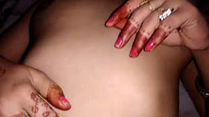 Indian wife's vagina orally pleasured and penetrated by spouse