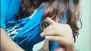 Swati Naidu gives a blowjob and gets on top in a steamy video