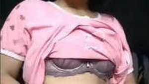 Naked girl gets turned on and shows off her body in MMS video