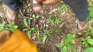 Indian lovers discovered having sex in the wilderness