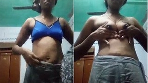 Telugu aunty reveals her slender body and big boobs in exclusive video